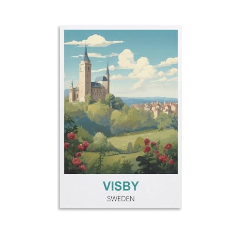 2000-teiliges Puzzle für Erwachsene, Visby, Schweden, nachhaltiges Puzzle für Teenager, Geschenke, klassisches Puzzle für die Gehirnherausforderung, 100 x 70 cm von AFHMZ