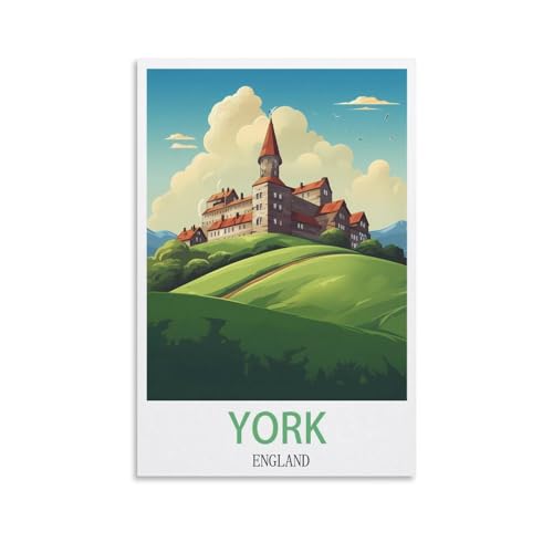 2000-teiliges Puzzle für Erwachsene, York England Poster, 2000-teiliges Puzzle, Lernspiele, Heimdekoration, Puzzle, 100 x 70 cm von AFHMZ