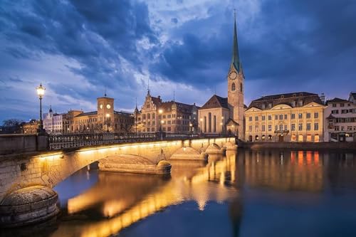 500-teiliges Puzzle „Eine Stadt in der Abenddämmerung in der Schweiz“, anspruchsvolle Familienspiele, Heimdekorationsgeschenke, 52 x 38 cm 500-teiliges Puzzle „Eine Stadt in der Abenddämmerung in der Schweiz“, anspruchsvolle Familienspiele, Heimdekorationsgeschenke, 52 x 38 cm von AFHMZ
