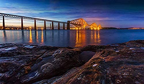 500-teiliges Puzzle für Erwachsene und Kinder | Schottland Forth Rail Bridge Naturbrücken Küste Flüsse DIY Home Entertainment Spielzeug für Erwachsene und Kinder 52x38CM 500-teiliges Puzzle für Erwachsene und Kinder | Schottland Forth Rail Bridge Naturbrücken Küste Flüsse DIY Home Entertainment Spielzeug für Erwachsene und Kinder 52x38CM von AFHMZ