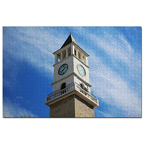 Albanien Uhrturm Tirana Puzzle 100 Teile Spiel Kunstwerk Reise Souvenir 45,5x35,5CM von AFHMZ