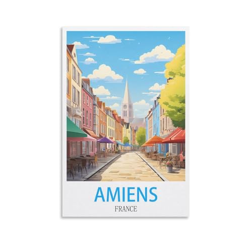 Anspruchsvolle Puzzles, Amiens, Frankreich-Poster, Puzzle 2000 Teile für Erwachsene, anspruchsvolle Puzzlespiele, 100 x 70 cm von AFHMZ