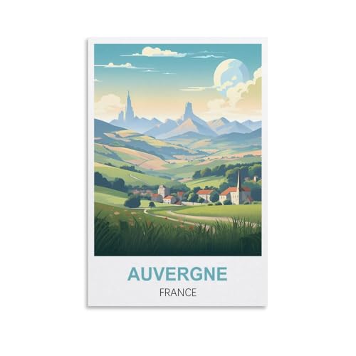 Anspruchsvolle Puzzles, Auvergne, Frankreich, Poster, Puzzle 1000 Teile für Erwachsene, anspruchsvolle Puzzlespiele, 70 x 50 cm von AFHMZ