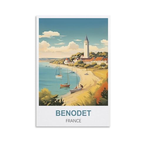 Anspruchsvolle Puzzles, Benodet, Frankreich-Poster, Puzzle 1000 Teile für Erwachsene, anspruchsvolle Puzzlespiele, 38 x 26 cm Anspruchsvolle Puzzles, Benodet, Frankreich-Poster, Puzzle 1000 Teile für Erwachsene, anspruchsvolle Puzzlespiele, 38 x 26 cm von AFHMZ