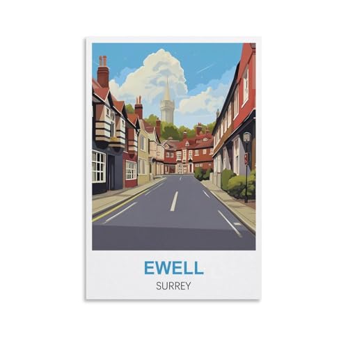 Anspruchsvolle Puzzles, Ewell Surrey Puzzle 1000 Teile für Erwachsene, anspruchsvolle Puzzlespiele 70 x 50 cm Anspruchsvolle Puzzles, Ewell Surrey Puzzle 1000 Teile für Erwachsene, anspruchsvolle Puzzlespiele 70 x 50 cm von AFHMZ