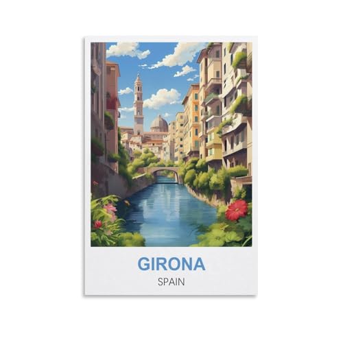 Anspruchsvolle Puzzles, Girona, Spanien, Puzzle 2000 Teile für Erwachsene, anspruchsvolle Puzzlespiele, 100 x 70 cm von AFHMZ