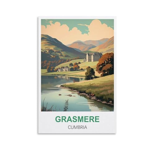 Anspruchsvolle Puzzles, Grasmere Cumbria Posters JigsawPuzzle 2000 Teile für Erwachsene, anspruchsvolle Puzzlespiele 100x70CM Anspruchsvolle Puzzles, Grasmere Cumbria Posters JigsawPuzzle 2000 Teile für Erwachsene, anspruchsvolle Puzzlespiele 100x70CM von AFHMZ