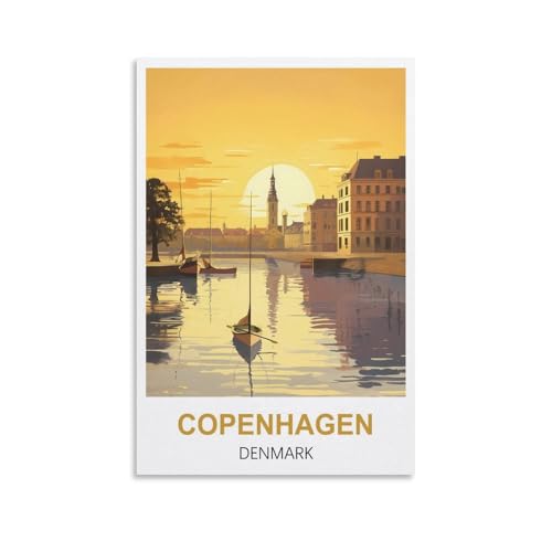 Anspruchsvolle Puzzles, Kopenhagen, Dänemark, Puzzle 2000 Teile für Erwachsene, anspruchsvolle Puzzlespiele, 100 x 70 cm von AFHMZ