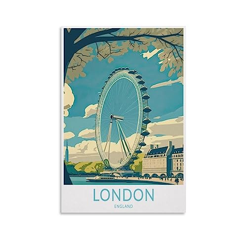 Anspruchsvolle Puzzles, London England Puzzle 1000 Teile für Erwachsene, anspruchsvolle Puzzlespiele 70 x 50 cm von AFHMZ