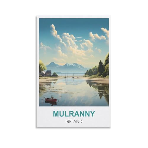 Anspruchsvolle Puzzles, Mulranny Ireland Posters JigsawPuzzle 1000 Teile für Erwachsene, anspruchsvolle Puzzlespiele 70x50CM von AFHMZ
