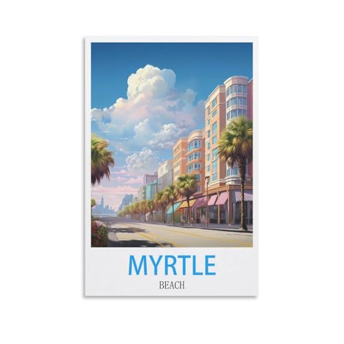 Anspruchsvolle Puzzles, Myrtle Beach Posters Puzzle 2000 Teile für Erwachsene, anspruchsvolle Puzzlespiele 100 x 70 cm von AFHMZ