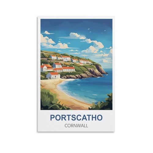 Anspruchsvolle Puzzles, Portscatho Cornwall Poster Puzzle 2000 Teile für Erwachsene, anspruchsvolle Puzzlespiele 100 x 70 cm Anspruchsvolle Puzzles, Portscatho Cornwall Poster Puzzle 2000 Teile für Erwachsene, anspruchsvolle Puzzlespiele 100 x 70 cm von AFHMZ