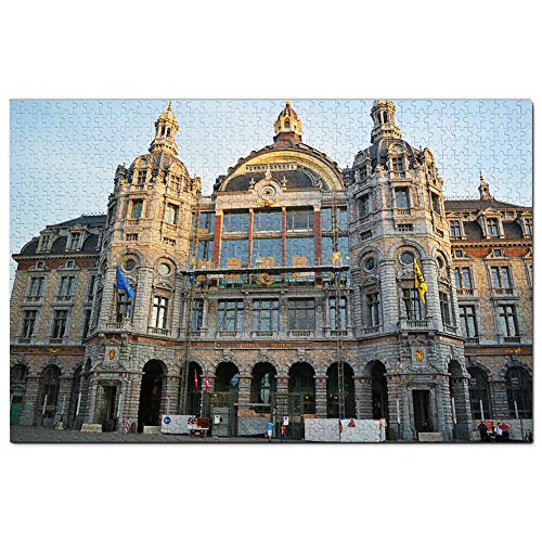 Belgien Antwerpen Hauptbahnhof Puzzle 500 Teile Spiel Kunstwerk Reise Souvenir 52x38CM von AFHMZ