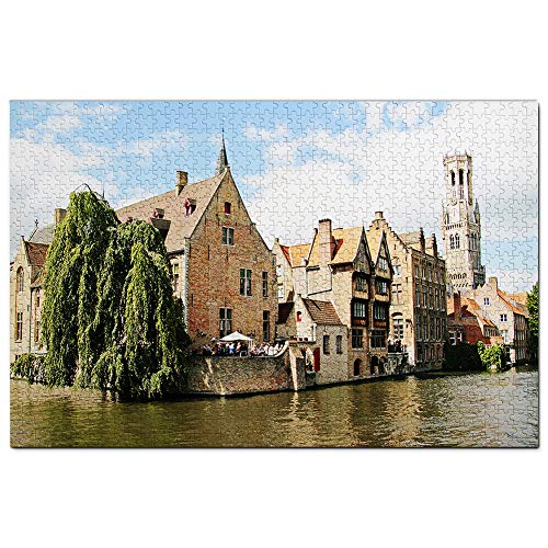 Belgien Belfort Brügge Puzzle 300 Teile Spiel Kunstwerk Reise Souvenir 38x26CM von AFHMZ