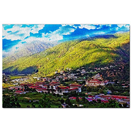 Bhutan-Puzzle, 1000 Teile, Tashichho Dzong Thimphu, Bhutan-Puzzlespiel, Kunstwerk, Reise-Souvenir, 100 x 70 cm Bhutan-Puzzle, 1000 Teile, Tashichho Dzong Thimphu, Bhutan-Puzzlespiel, Kunstwerk, Reise-Souvenir, 100 x 70 cm von AFHMZ