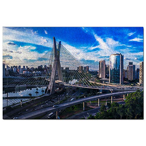 Brasilien-Brücke Sao Paulo Puzzle 500 Teile Spiel Kunstwerk Reise Souvenir 52x38CM von AFHMZ