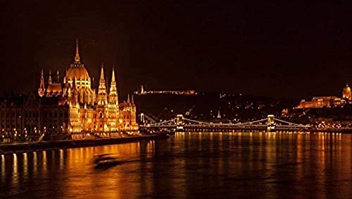 Budapest City Puzzle 100 Teile für Erwachsene und Kinder 45,5 x 35,5 cm von AFHMZ