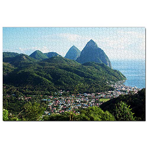 Castries St. Lucia Puzzle 500 Teile Spiel Kunstwerk Reise Souvenir 52x38CM von AFHMZ