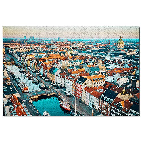 Dänemark Kopenhagen Puzzle 500 Teile Spiel Kunstwerk Reise Souvenir 52x38CM von AFHMZ