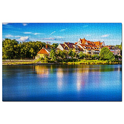 Deutschland Donau Regensburg Puzzle 500 Teile Spiel Kunstwerk Reise Souvenir 52x38CM von AFHMZ