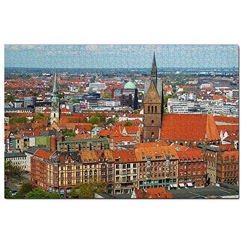 Deutschland Hannover Skyline Puzzle 500 Teile Spiel Kunstwerk Reise Souvenir 52x38CM von AFHMZ