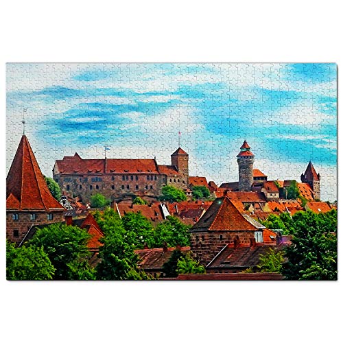 Deutschland-Puzzle, 300 Teile, Deutschland, Kaiserburg Nürnberg, Puzzlespiel, Kunstwerk, Reise-Souvenir, 38 x 26 cm Deutschland-Puzzle, 300 Teile, Deutschland, Kaiserburg Nürnberg, Puzzlespiel, Kunstwerk, Reise-Souvenir, 38 x 26 cm von AFHMZ