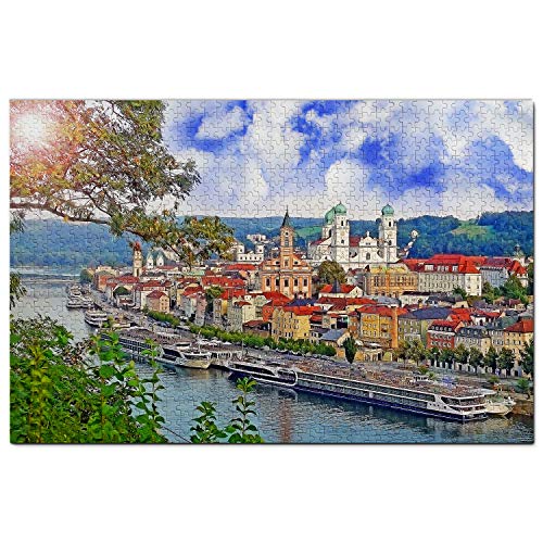 Deutschland Puzzle 1000 Teile Deutschland St. Stephans Dom Passau Puzzle Spiel Kunstwerk Reise Souvenir 100 x70CM von AFHMZ