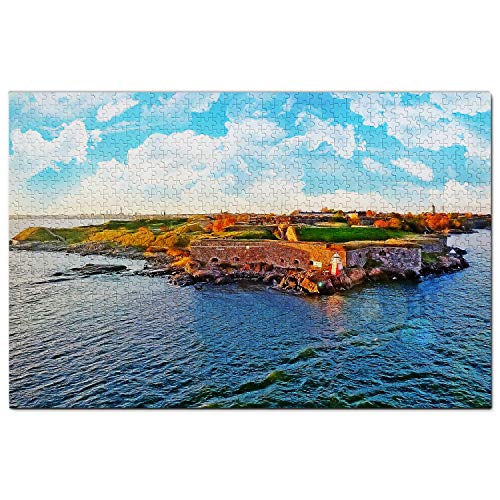 Finnland-Puzzle, 1000 Teile, Finnland, Suomenlinna, Helsinki, Puzzlespiel, Kunstwerk, Reise-Souvenir, 100 x 70 cm von AFHMZ