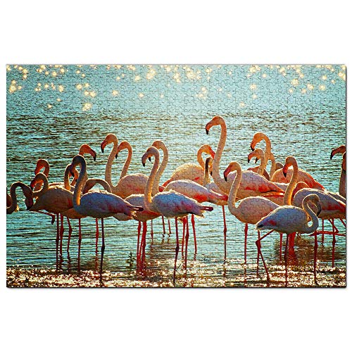 Flamingo Aruba Puzzle 200 Teile Spiel Kunstwerk Reise Souvenir 35x25CM von AFHMZ