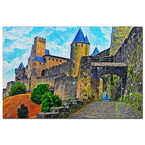 Frankreich Puzzle 100 Teile Frankreich Carcassonne Schloss AUDE Puzzle Spiel Kunstwerk Reise Souvenir 45,5 x 35,5CM Frankreich Puzzle 100 Teile Frankreich Carcassonne Schloss AUDE Puzzle Spiel Kunstwerk Reise Souvenir 45,5 x 35,5CM von AFHMZ