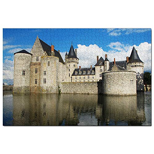 Frankreich Schloss Sully Sur Loire Puzzle 100 Teile Spiel Kunstwerk Reise Souvenir 45,5x35,5CM von AFHMZ