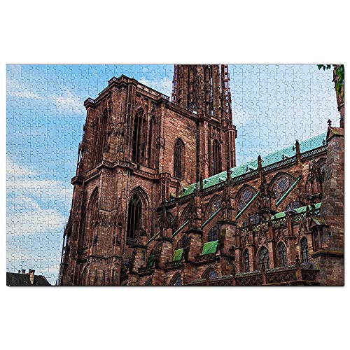 Frankreich Straßburger Kathedrale Puzzle 500 Teile Spiel Kunstwerk Reise Souvenir 52x38CM von AFHMZ