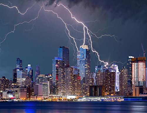 Gewitter in New York Puzzle 100 Teile | Naturpuzzle mit hochwertiger Puzzleaufbewahrung 45,5 x 35,5CM Gewitter in New York Puzzle 100 Teile | Naturpuzzle mit hochwertiger Puzzleaufbewahrung 45,5 x 35,5CM von AFHMZ