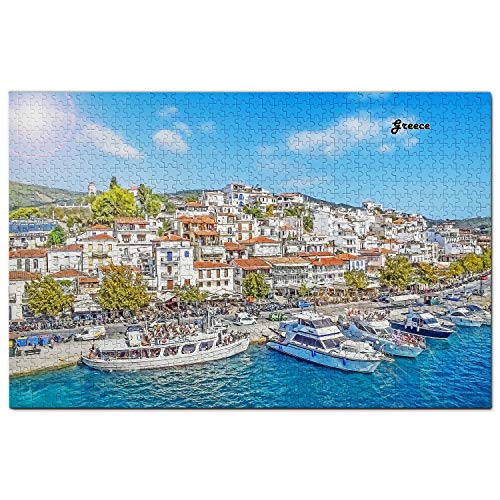 Griechenland Puzzle 100 Teile Griechenland Kap Kastro Skiathos Puzzle Spiel Kunstwerk Reise Souvenir 45,5 x 35,5CM Griechenland Puzzle 100 Teile Griechenland Kap Kastro Skiathos Puzzle Spiel Kunstwerk Reise Souvenir 45,5 x 35,5CM von AFHMZ