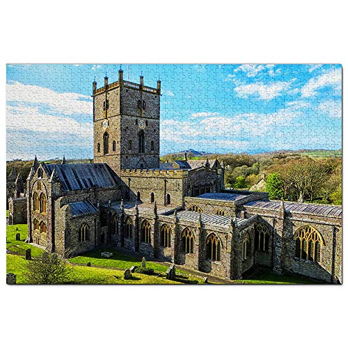 Großbritannien, England, Pembrokeshire, St. Davids Cathedral, Puzzle für Erwachsene, 100 Teile, Reisegeschenk, Souvenir, 45,5 x 35,5 cm von AFHMZ