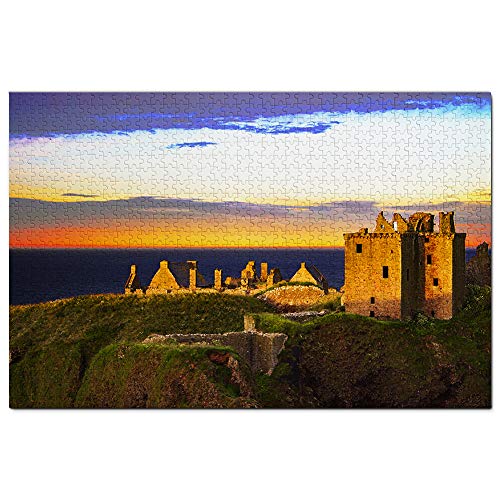 Großbritannien, England, Stonehaven, Dunnottar Castle, Puzzle für Erwachsene, 1000 Teile, Reisegeschenk, Souvenir, 70 x 50 cm von AFHMZ