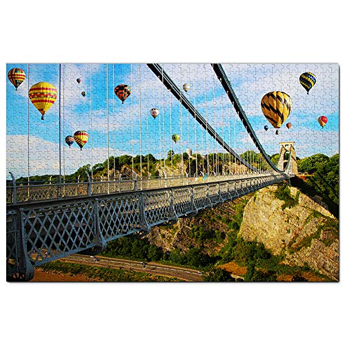 Großbritannien England Ballon Clifton Hängebrücke Puzzle 200 Teile Spiel Kunstwerk Reise Souvenir 35x25CM von AFHMZ