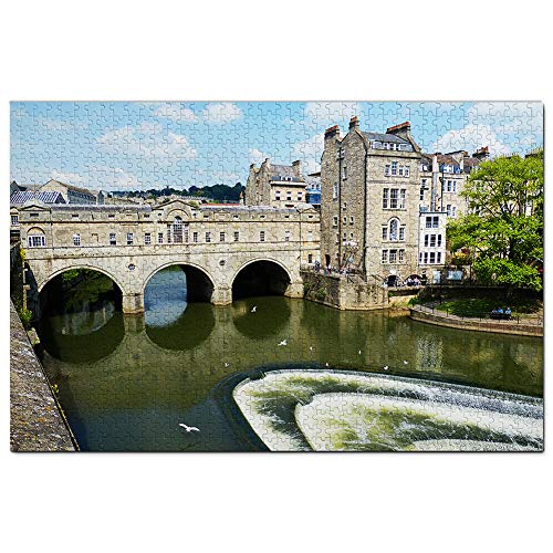 Großbritannien England Bath Pulteney Bridge Puzzle 500 Teile Spiel Kunstwerk Reise Souvenir 52x38CM von AFHMZ