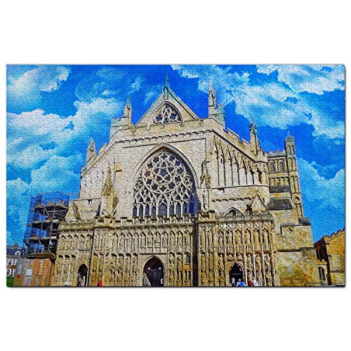 Großbritannien England Exeter Kathedrale Puzzle für Erwachsene 500 Teile Reisegeschenk Souvenir 52x38CM von AFHMZ