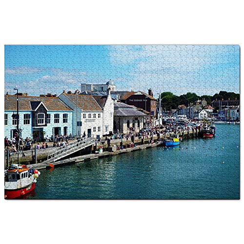 Großbritannien England Weymouth Harbour Puzzle für Erwachsene 500 Teile Reisegeschenk Souvenir 52x38CM von AFHMZ
