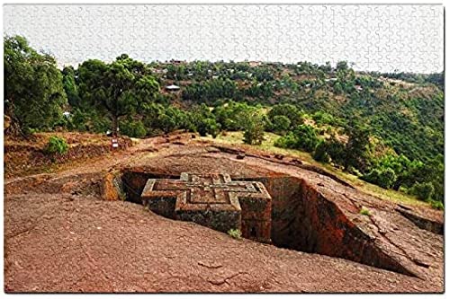 In den Fels gehauene Kirchen von Lalibela, Äthiopien, Puzzle für Erwachsene, 500 Teile, Reisegeschenk, Souvenir aus Holz, 52 x 38 cm In den Fels gehauene Kirchen von Lalibela, Äthiopien, Puzzle für Erwachsene, 500 Teile, Reisegeschenk, Souvenir aus Holz, 52 x 38 cm von AFHMZ