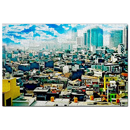 Indonesien-Puzzle, 500 Teile, Indonesien, Altstadt von Jakarta, Puzzlespiel, Kunstwerk, Reisesouvenir, 52 x 38 cm Indonesien-Puzzle, 500 Teile, Indonesien, Altstadt von Jakarta, Puzzlespiel, Kunstwerk, Reisesouvenir, 52 x 38 cm von AFHMZ