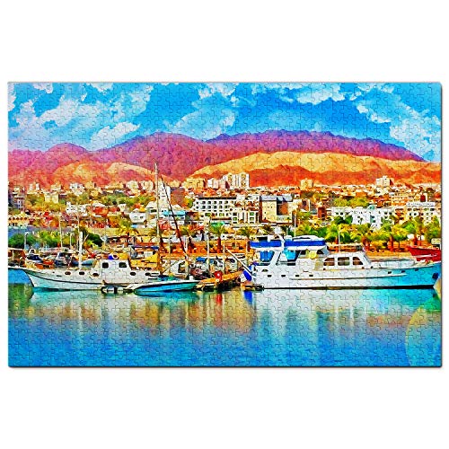 Israel-Puzzle, 1000 Teile, Israel, Eilat, Puzzlespiel, Kunstwerk, Reise-Souvenir, 100 x 70 cm Israel-Puzzle, 1000 Teile, Israel, Eilat, Puzzlespiel, Kunstwerk, Reise-Souvenir, 100 x 70 cm von AFHMZ