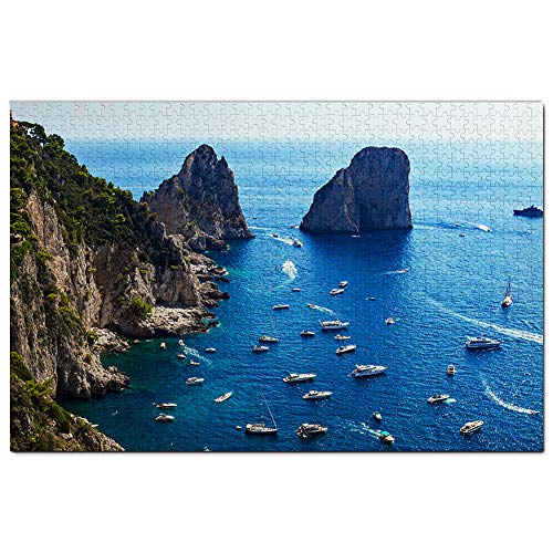 Italien Capri Puzzle 200 Teile Spiel Kunstwerk Reise Souvenir 35x25CM von AFHMZ