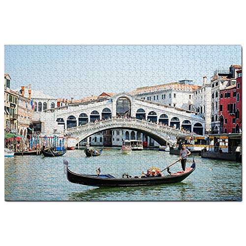 Italien Ponte Rialto Venedig Puzzle für Erwachsene, 300 Teile, Reisegeschenk, Souvenir, 38 x 26 cm Italien Ponte Rialto Venedig Puzzle für Erwachsene, 300 Teile, Reisegeschenk, Souvenir, 38 x 26 cm von AFHMZ