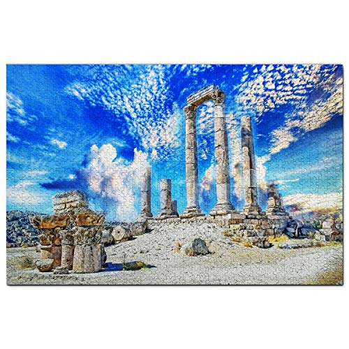 Jordanien-Puzzle, 1000 Teile, Zitadelle von Amman, Jordanien, Puzzlespiel, Kunstwerk, Reisesouvenir, 100 x 70 cm Jordanien-Puzzle, 1000 Teile, Zitadelle von Amman, Jordanien, Puzzlespiel, Kunstwerk, Reisesouvenir, 100 x 70 cm von AFHMZ
