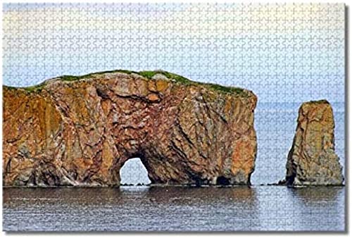 Kanada Quebec Perce Rock Puzzle für Erwachsene und Kinder, 200 Teile, Holzpuzzlespiel als Geschenk, Heimdekoration, besondere Reisesouvenirs, 35 x 25 cm von AFHMZ