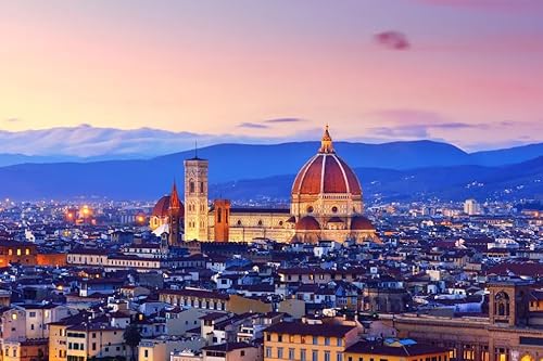 Klassisches Puzzle 1000 Teile Stadtbild von Florenz und die Kathedrale von Florenz bei Sonnenuntergang 52x38CM Klassisches Puzzle 1000 Teile Stadtbild von Florenz und die Kathedrale von Florenz bei Sonnenuntergang 52x38CM von AFHMZ
