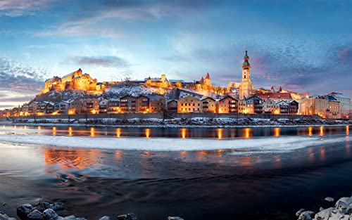 Klassisches Puzzle 200 Teile Salzach Bayern Deutschland 35x25CM Klassisches Puzzle 200 Teile Salzach Bayern Deutschland 35x25CM von AFHMZ