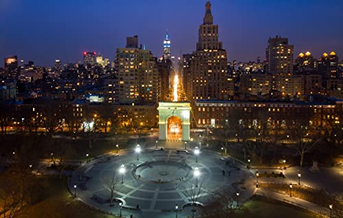 Klassisches Puzzle 2000 Teile Manhattan Washington Square Park Unmögliches Puzzle 100x70CM von AFHMZ